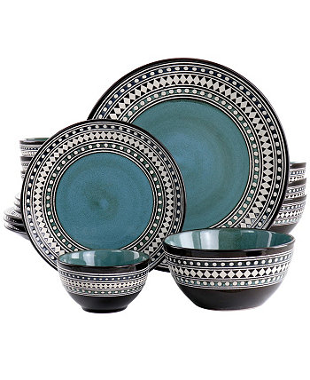 Набор столовой посуды Sage из керамики с двойной чашей, 16 предметов, сервиз на 4 персоны Elama