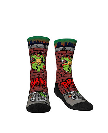 Молодежные носки для мальчиков и девочек Носки Teenage Mutant Ninja Turtles Raphael Breakout Crew Rock 'Em