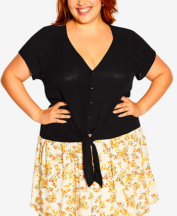Trendy Plus Size Summer Day Top City Chic