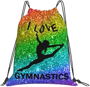 Рюкзак повседневный AIMASTZ I Love Gymnastics Unisex Drawstring Backpack Bag Sport Gym Swim Travel Sackpack, LightJump AIMASTZ