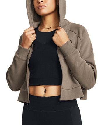 Women's  Rival Fleece Cropped Zippered Hoodie Under Armour
