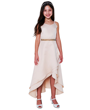 Платье High-Low без рукавов из шармеза для больших девочек Rare Editions