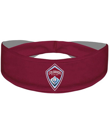 Бордовый ободок с охлаждающим логотипом Colorado Rapids Primary Logo Cooling Headband Vertical Athletics