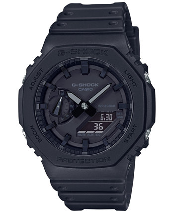Мужские аналогово-цифровые часы с черным полимерным ремешком, 45,4 мм G-Shock
