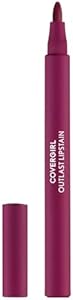 COVERGIRL Outlast, 05 All-Star, Lipstain, Smooth Application, Precise Pen-Like Tip, Transfer-Proof, Satin Stained Finish, Vegan Formula, 0.06oz Covergirl