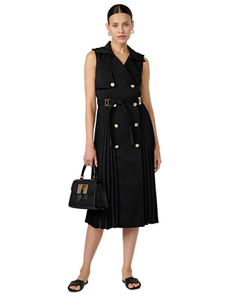 Women's Pleated Trench Dress Karl Lagerfeld Paris