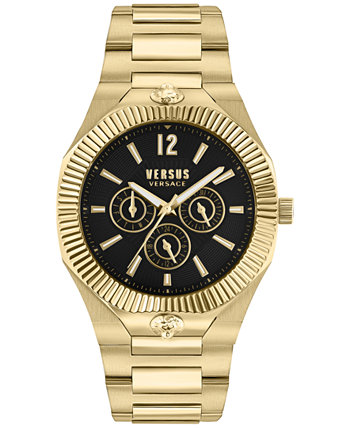 Мужские часы Echo Park с золотым ионным покрытием и браслетом 42 мм Versus Versace