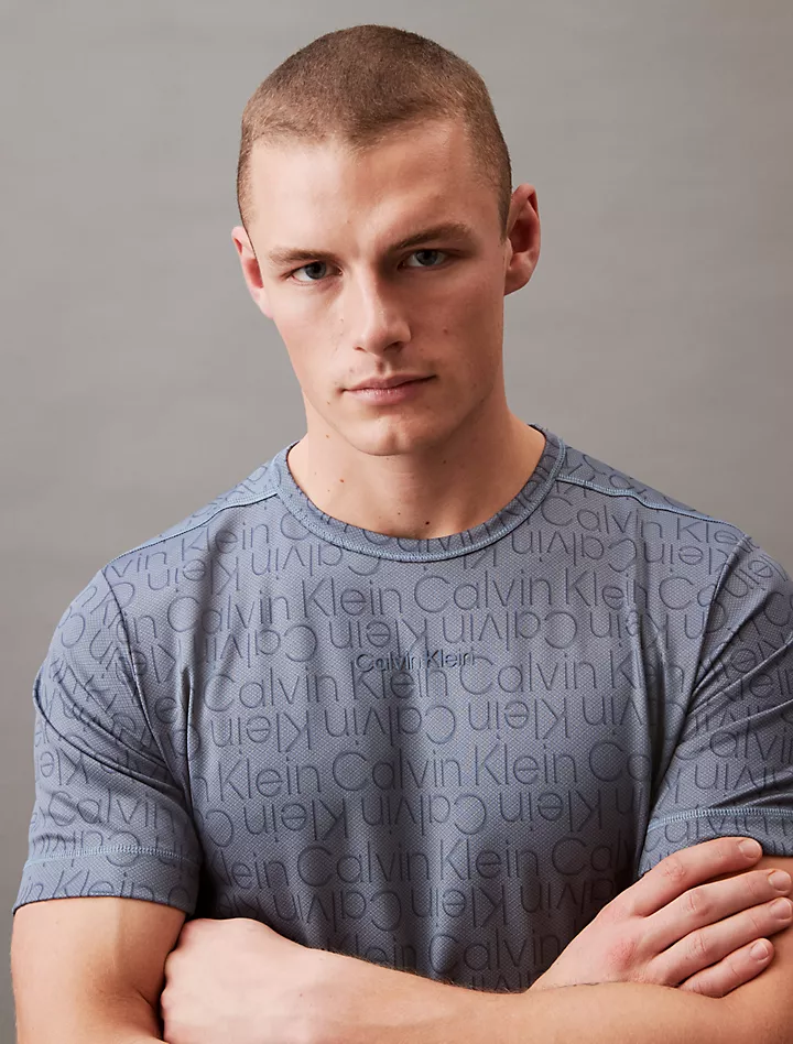 Мужская спортивная футболка с тиснёным логотипом Calvin Klein Calvin Klein