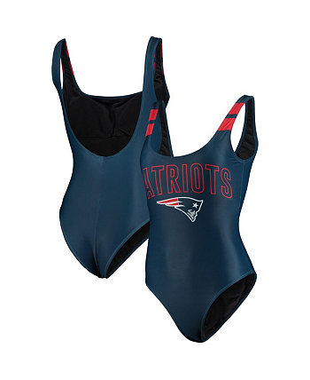 Женский цельный купальный костюм New England Patriots темно-синего цвета FOCO