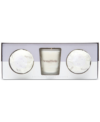 3-шт. Подарочный набор Light Range Petitgrain & Lavender AromaWorks