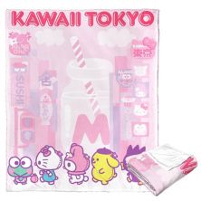 Hello Kitty & Friends Kawaii Tokyo Silky Touch Throw Blanket Licensed Character