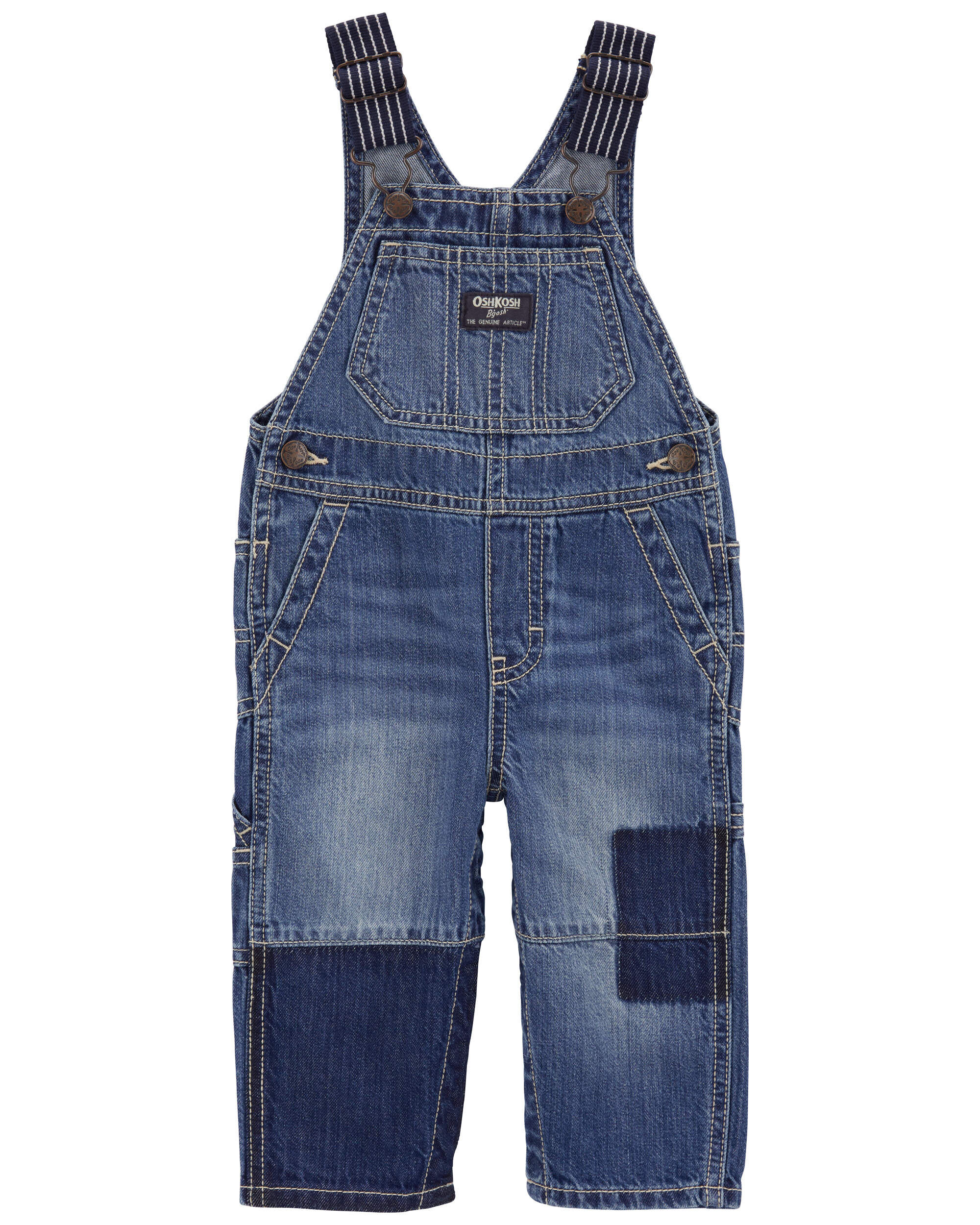 Baby Classic Denim Overalls: Removed Patch Remix Carter's