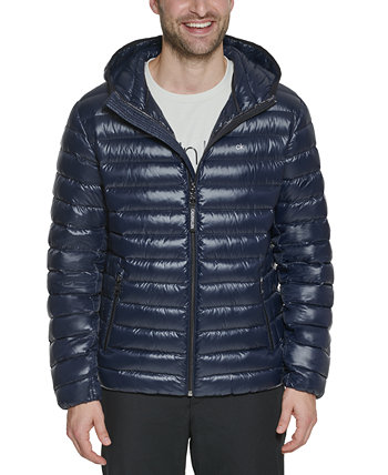 Мужская куртка-пуховик с капюшоном и пуховиком, созданная для Macy's Calvin Klein