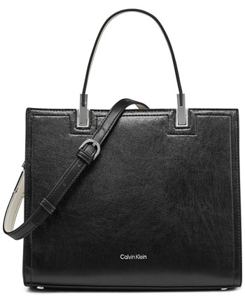 Сумка сэтчел Calvin Klein Verne Mixed Material Convertible Calvin Klein