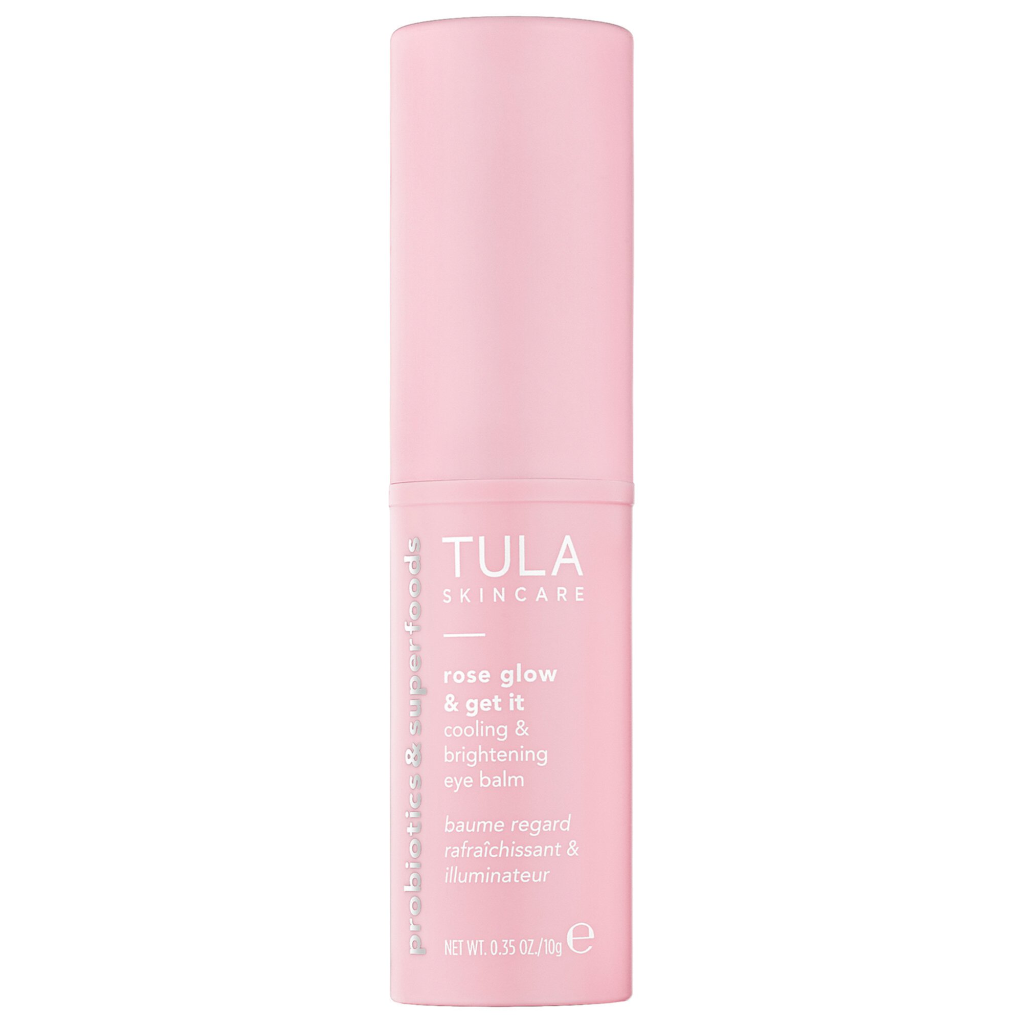 Rose Glow + Get It охлаждающий и осветляющий бальзам для глаз TULA Skincare