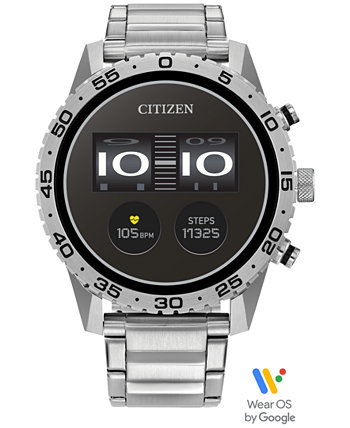 Смарт-часы унисекс CZ Smart Wear OS с браслетом из нержавеющей стали 45 мм Citizen