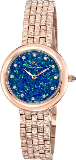 Женские часы-браслет Charlize с опалом и топазом, 32 мм Porsamo Bleu