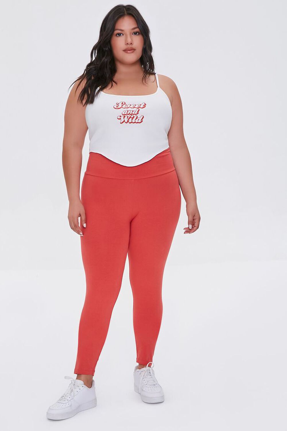 Plus Size Basic High-Rise Leggings FOREVER21