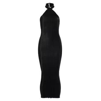 Платье миди с плиссированной комбинацией Klum L'IDÉE