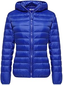 Wantdo Women's Hooded Packable Ultra Light Weight Short Down Jacket Wantdo