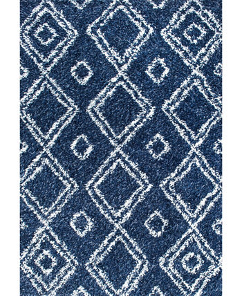 Iola OZSG18C Синий коврик размером 4 x 6 футов NuLOOM
