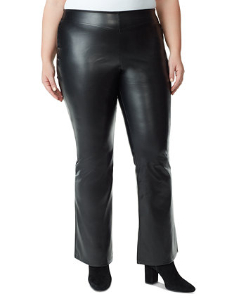 Модные брюки-клеш из искусственной кожи больших размеров Jessica Simpson