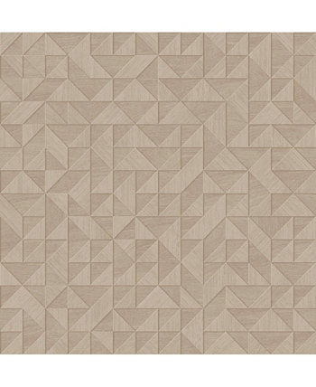 20,5 "x 396" Галерея деревянных обоев с геометрическим рисунком A-Street Prints