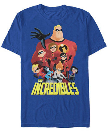 Мужская футболка с коротким рукавом Disney Pixar Incredibles Group Shot The Incredibles