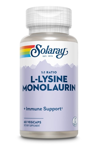 L-лизин монолаурин Solaray - 60 растительных капсул Solaray