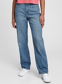 Свободные джинсы 90-х с высокой посадкой для подростков с Washwell Gap