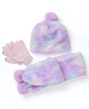 Sherpa Hat with Gloves and Scarf Set, 3 Piece InMocean