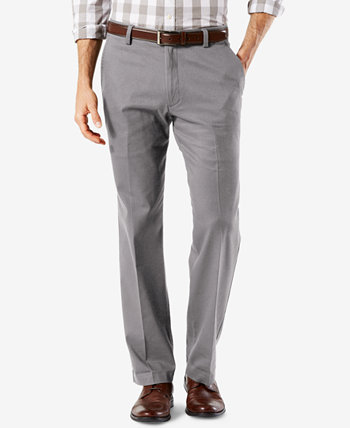 Мужские эластичные брюки цвета хаки легкого кроя прямого кроя Dockers