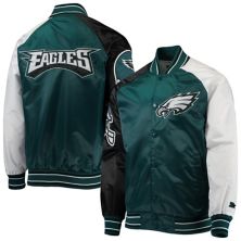 Мужская куртка Starter Midnight Green Philadelphia Eagles The Reliever с регланами на застежках Starter