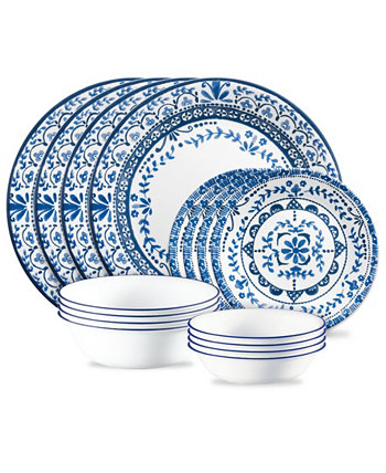 Набор столовой посуды Portofino, 16 предметов, сервиз на 4 персоны Corelle