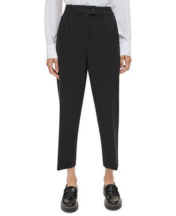 Женские укороченные брюки со складками спереди Calvin Klein