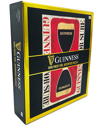 Guinness Foil Accented Retro Puzzle Set, 1000 Pieces Front Porch Classics