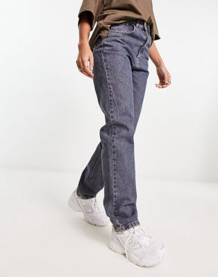 Сине-серые прямые джинсы с завышенной талией Waven — часть комплекта Waven