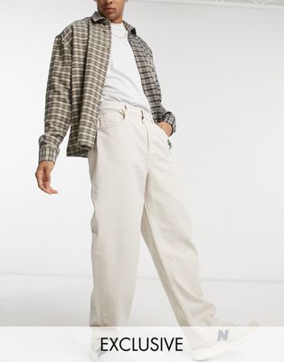 Мешковатые джинсы цвета 90-х Reclaimed Vintage Inspired цвета экрю Reclaimed Vintage