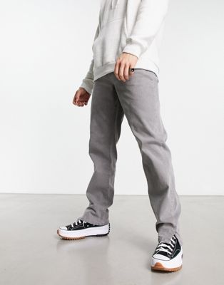 Sixth June slim fit jeans with side split in gray Sixth June