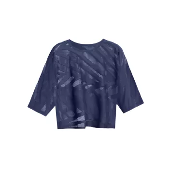 Boxy Breathable Fern Top Pleats Please Issey Miyake