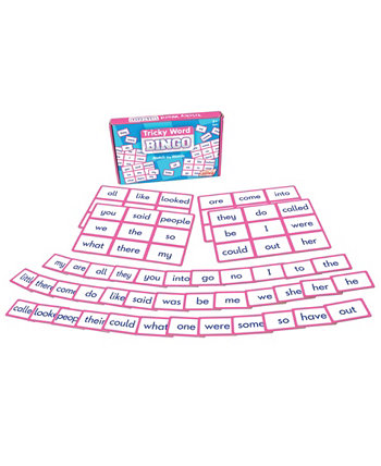 Tricky Word Bingo Match the Words Образовательная обучающая игра Junior Learning