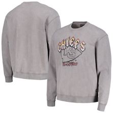 Unisex The Wild Collective Gray Kansas City Chiefs Distressed Pullover Sweatshirt The Wild Collective