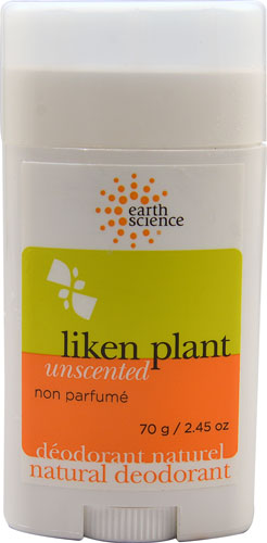 Earth Science Liken Plant Натуральный дезодорант без запаха - 2,5 унции Earth Science