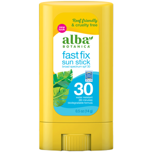 Alba Botanica Fast Fix Sun Stick Sunscreen SPF 30, 0.5 oz. Alba Botanica