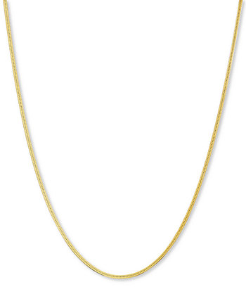18-дюймовая цепочка в елочку из 18-каратного золота поверх ожерелья из стерлингового серебра и стерлингового серебра, создана для Macy's Giani Bernini