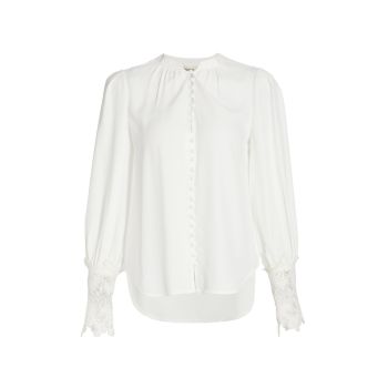 Блуза Ava с кружевными манжетами L'AGENCE