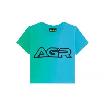 Футболка с логотипом AGR Balance и градиентным принтом AGR