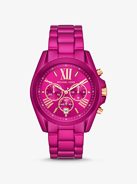 Micheal kors discount pink watch