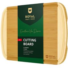 Cutting Board Two-tone Xl, 18”x12” Royal Craft Wood