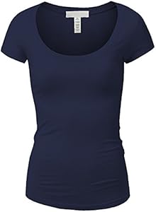 Emmalise Women's Short Sleeve Tshirt Scoop Neck Tee Value Pack Junior Plus Sizes Emmalise